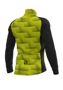 SOLID SHARP Jacket Black-Fluo yellow back